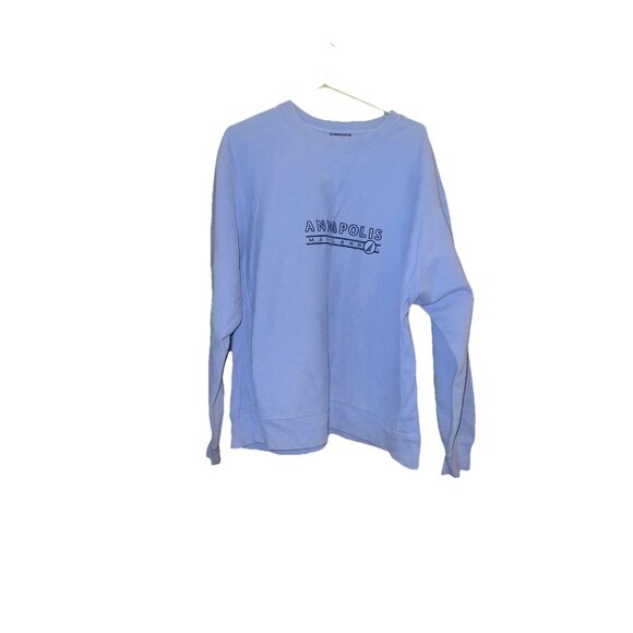 Vintage Annapolis Maryland Blue Pullover Sweatshirt Adult Large Embroidered - Picture 1 of 3